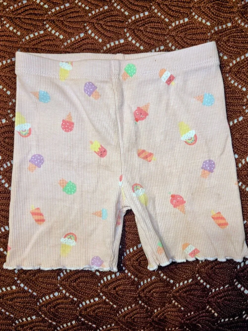Garanimals Toddler Girls Light Pink Ribbed Knit Leggings Pants Stretch 3T
